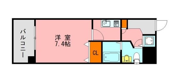 薬院大通駅 徒歩6分 10階の物件間取画像